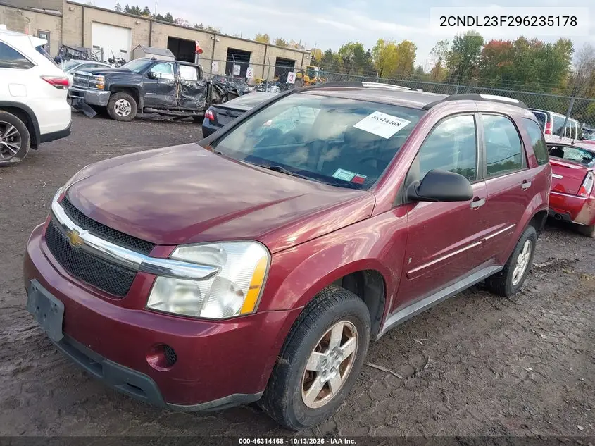 2009 CHEVROLET EQUINOX VIN 2CNDL23F296235178 — фото 2
