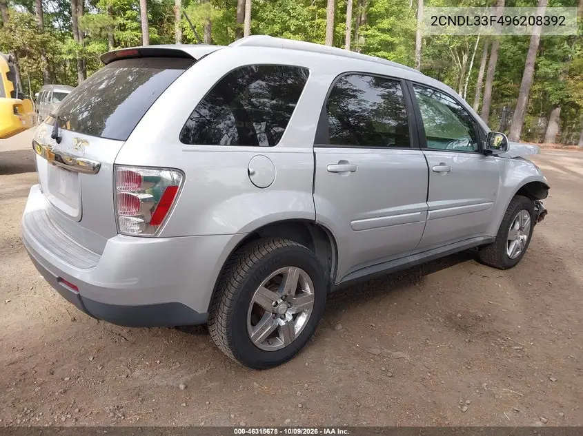 2009 CHEVROLET EQUINOX VIN 2CNDL33F496208392 — фото 4