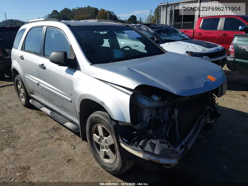 CHEVROLET EQUINOX 2009, VIN 2CNDL23F696211904