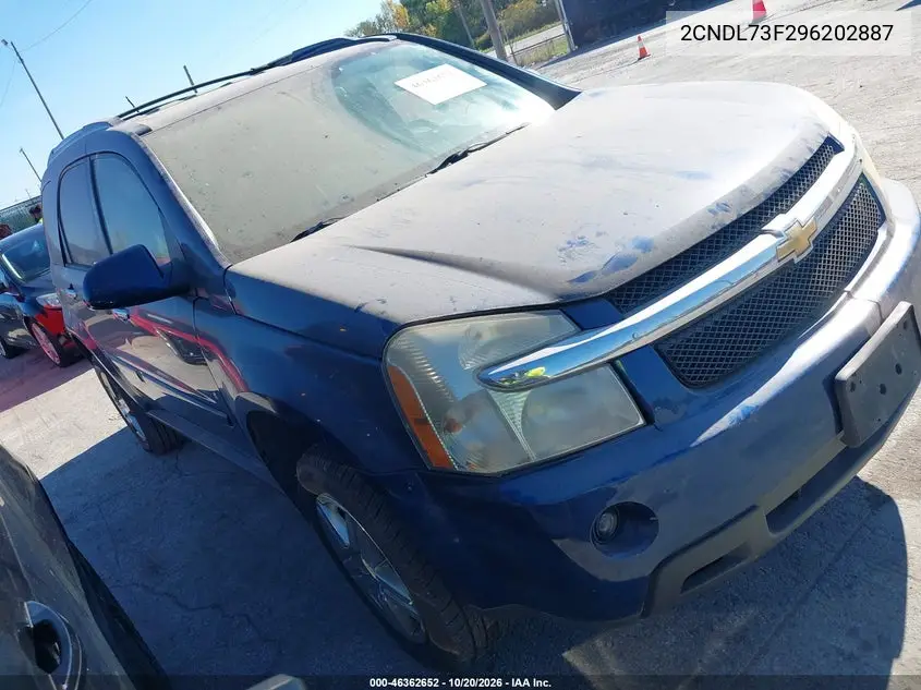 CHEVROLET EQUINOX 2009, VIN 2CNDL73F296202887