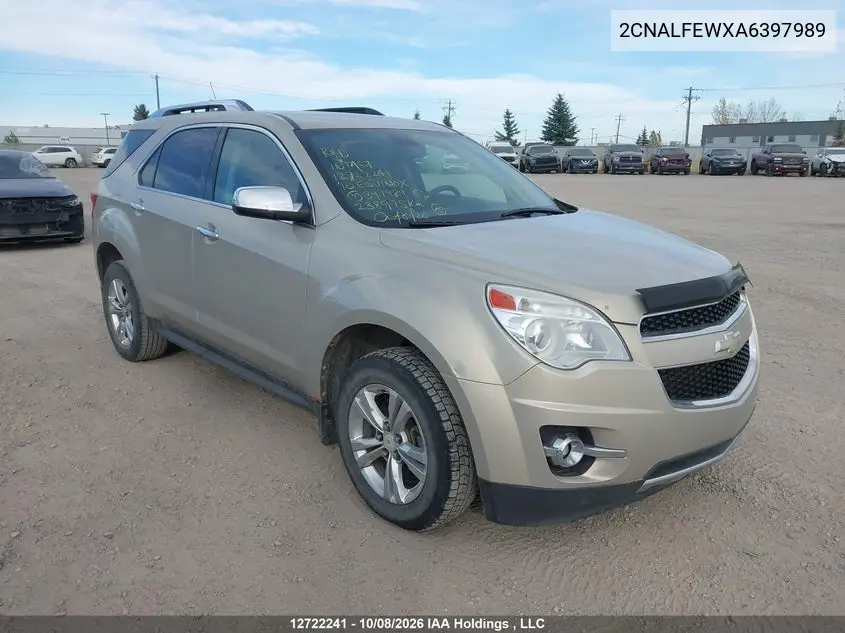 CHEVROLET EQUINOX 2010, VIN 2CNALFEWXA6397989