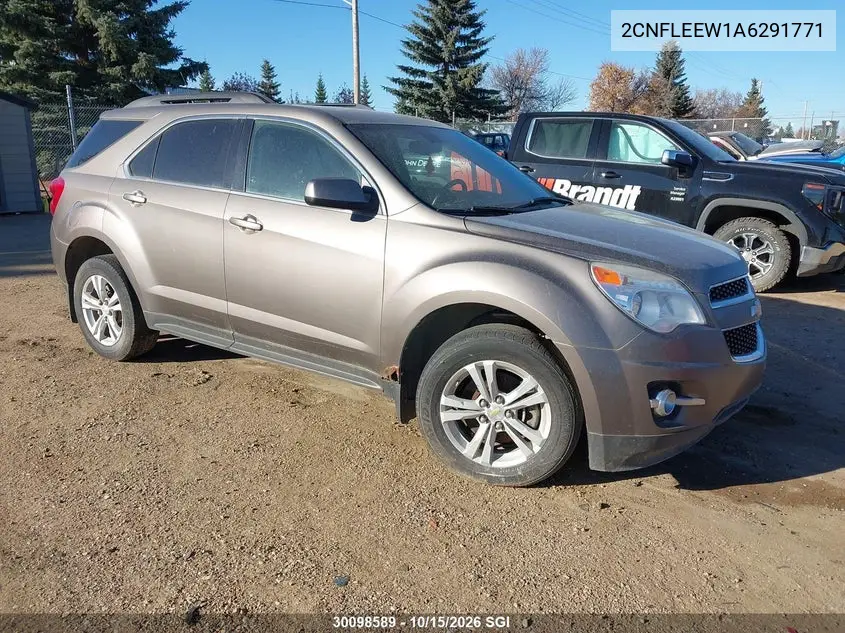 CHEVROLET EQUINOX 2010, VIN 2CNFLEEW1A6291771