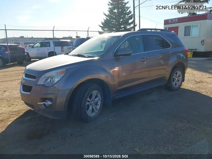 2010 CHEVROLET EQUINOX VIN 2CNFLEEW1A6291771 — фото 2