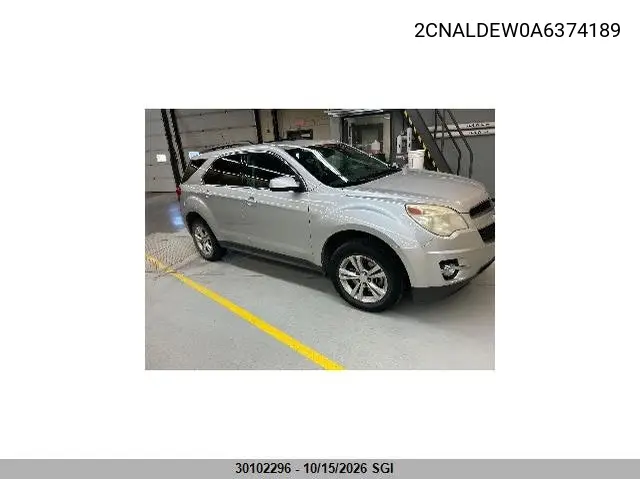 CHEVROLET EQUINOX 2010, VIN 2CNALDEW0A6374189