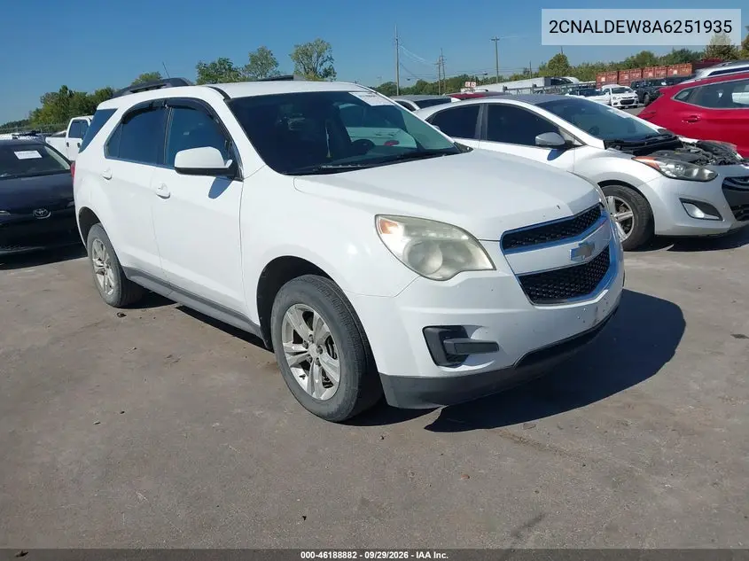 CHEVROLET EQUINOX 2010, VIN 2CNALDEW8A6251935