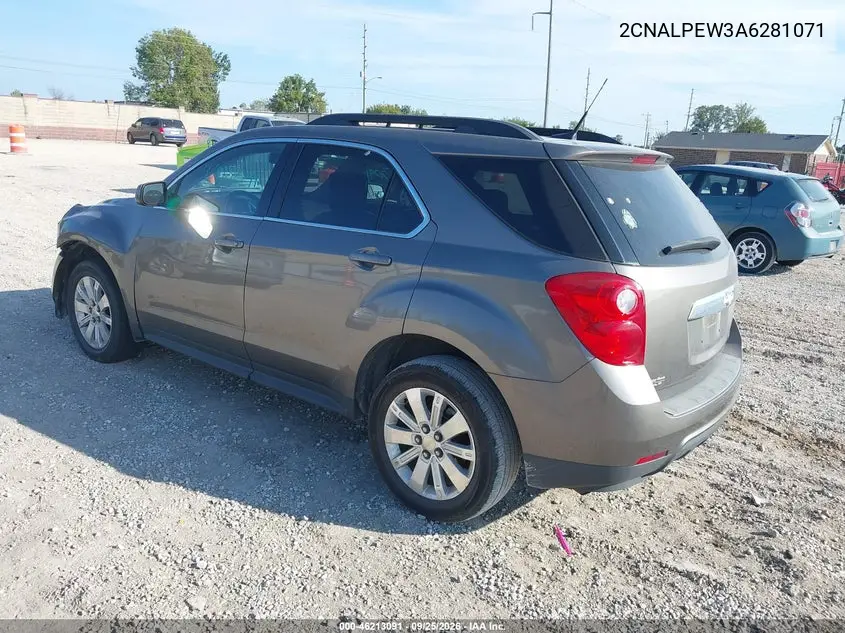 2010 CHEVROLET EQUINOX VIN 2CNALPEW3A6281071 — фото 3