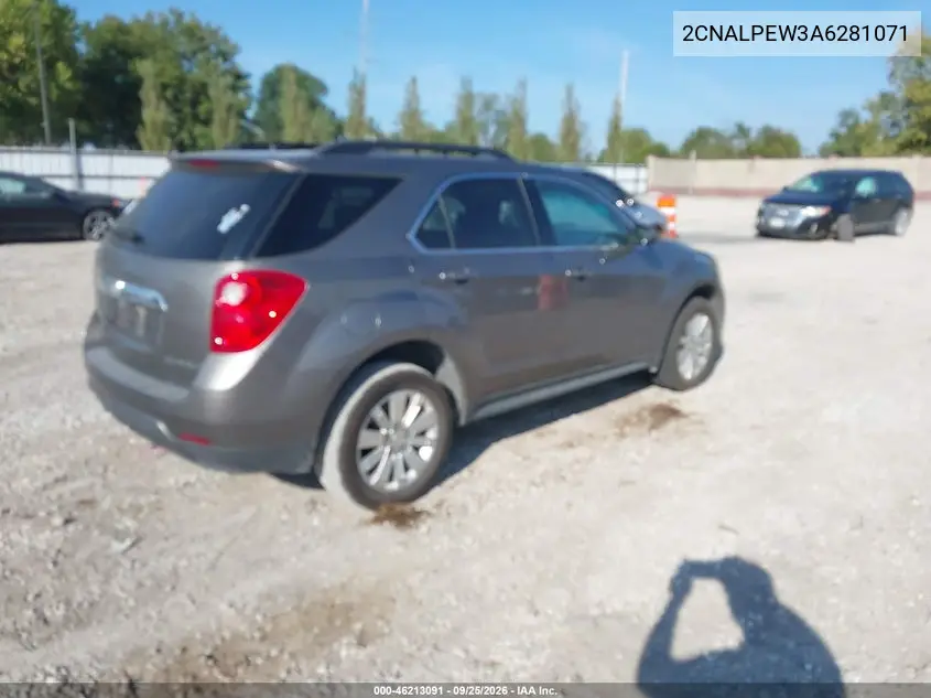 2010 CHEVROLET EQUINOX VIN 2CNALPEW3A6281071 — фото 4