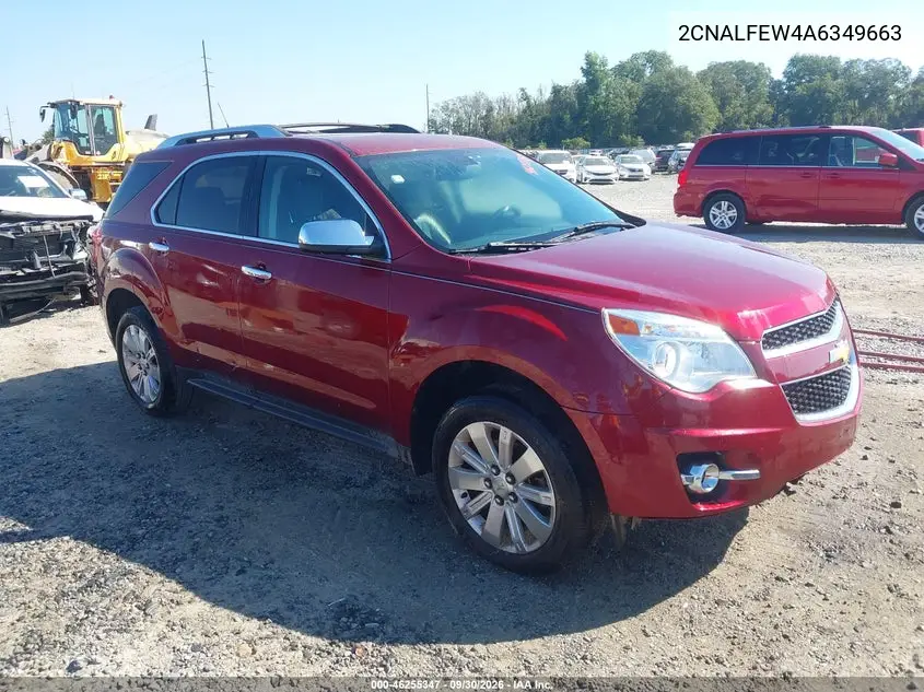 CHEVROLET EQUINOX 2010, VIN 2CNALFEW4A6349663