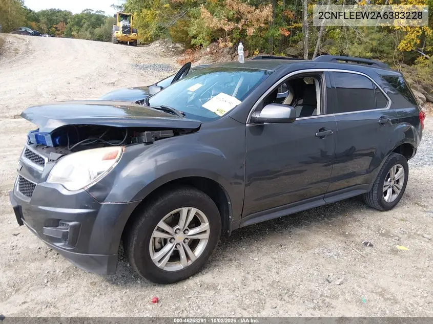 2010 CHEVROLET EQUINOX VIN 2CNFLEEW2A6383228 — фото 2