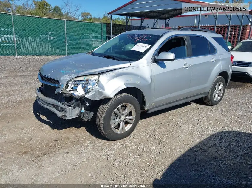 2010 CHEVROLET EQUINOX VIN 2CNFLEEW7A6208585 — фото 2