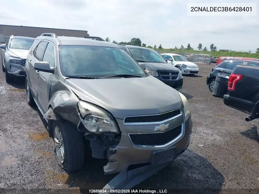 CHEVROLET EQUINOX 2011, VIN 2CNALDEC3B6428401