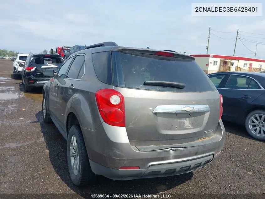 2011 CHEVROLET EQUINOX VIN 2CNALDEC3B6428401 — фото 3