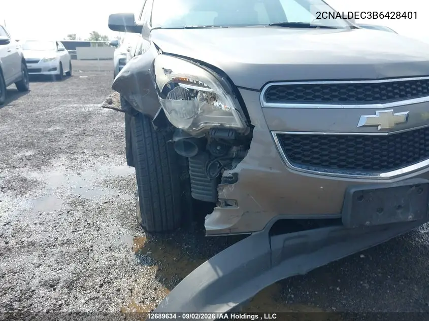 2011 CHEVROLET EQUINOX VIN 2CNALDEC3B6428401 — фото 6