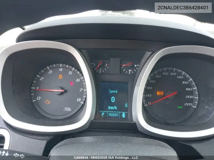 2011 CHEVROLET EQUINOX VIN 2CNALDEC3B6428401 — фото 7