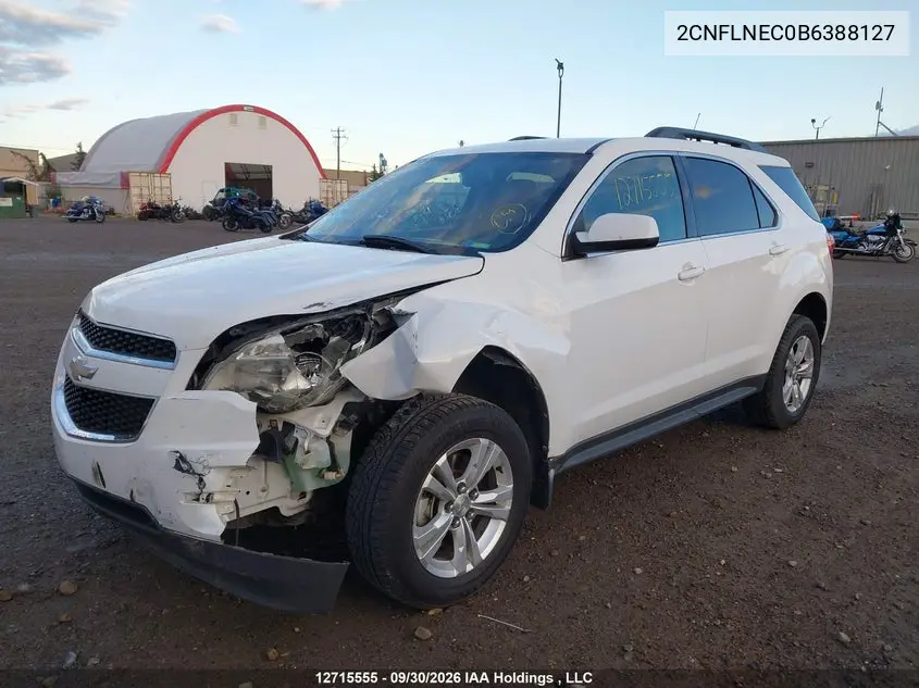 2011 CHEVROLET EQUINOX VIN 2CNFLNEC0B6388127 — фото 2
