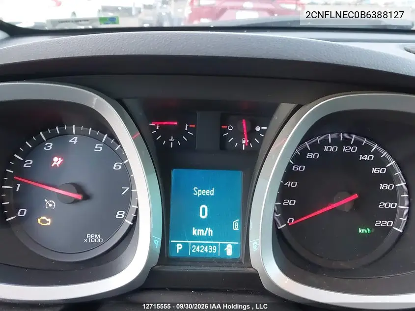 2011 CHEVROLET EQUINOX VIN 2CNFLNEC0B6388127 — фото 7