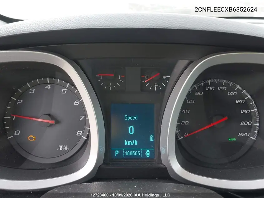 2011 CHEVROLET EQUINOX VIN 2CNFLEECXB6352624 — фото 7