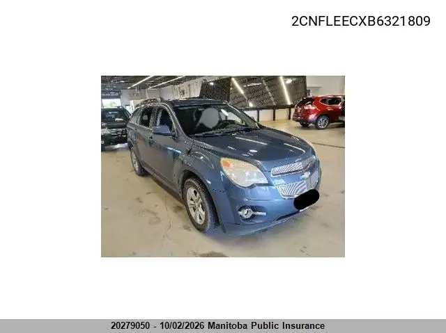 CHEVROLET EQUINOX 2011, VIN 2CNFLEECXB6321809