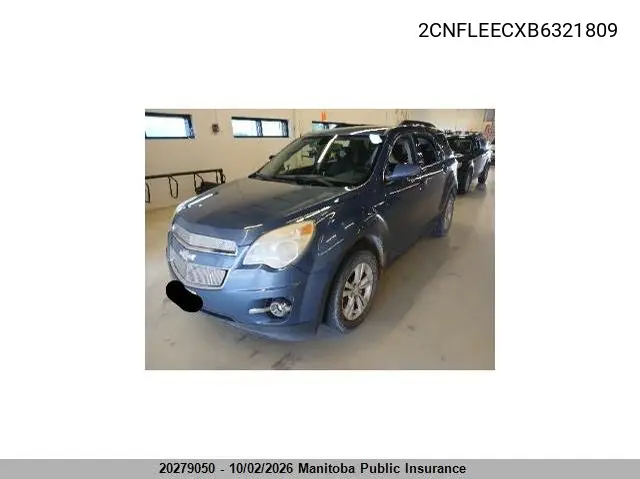 2011 CHEVROLET EQUINOX VIN 2CNFLEECXB6321809 — фото 2