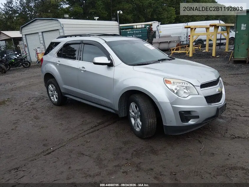 CHEVROLET EQUINOX 2011, VIN 2GNALDEC2B1192803