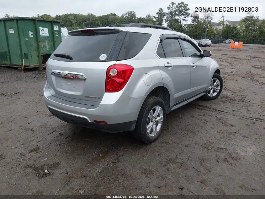 2011 CHEVROLET EQUINOX VIN 2GNALDEC2B1192803 — фото 4