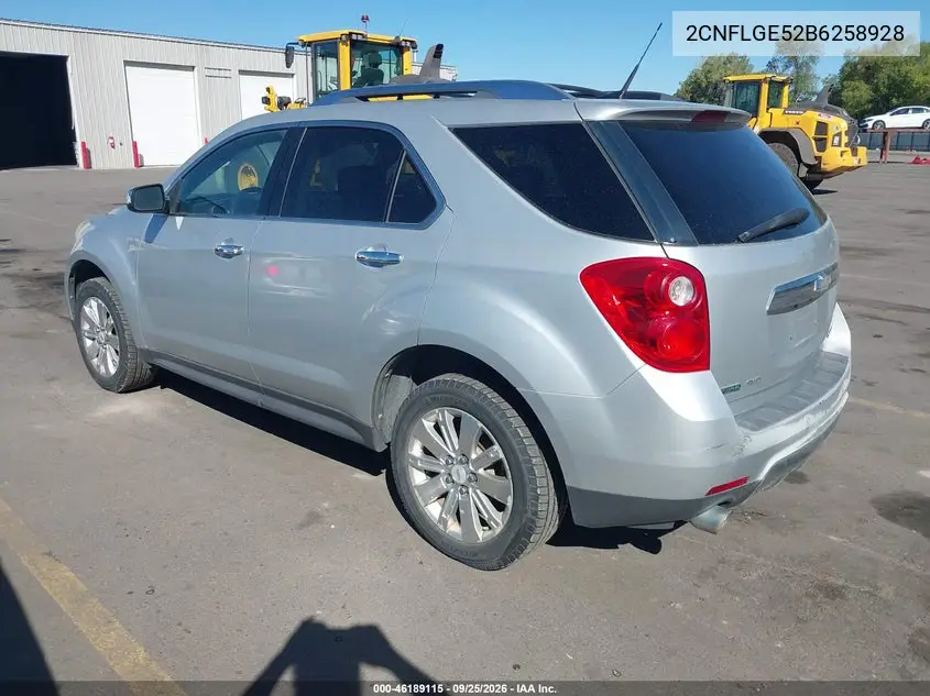 2011 CHEVROLET EQUINOX VIN 2CNFLGE52B6258928 — фото 3