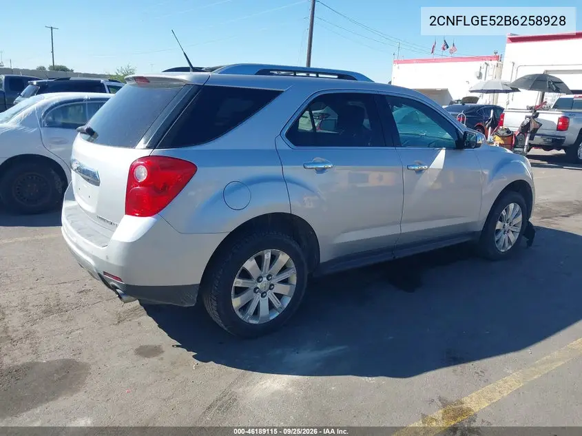 2011 CHEVROLET EQUINOX VIN 2CNFLGE52B6258928 — фото 4