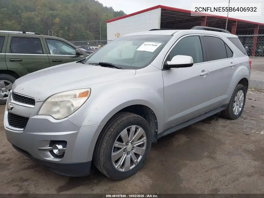 2011 CHEVROLET EQUINOX VIN 2CNFLNE55B6406932 — фото 2