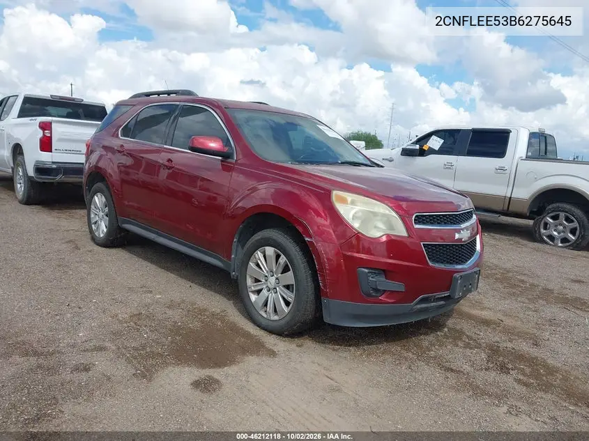 CHEVROLET EQUINOX 2011, VIN 2CNFLEE53B6275645