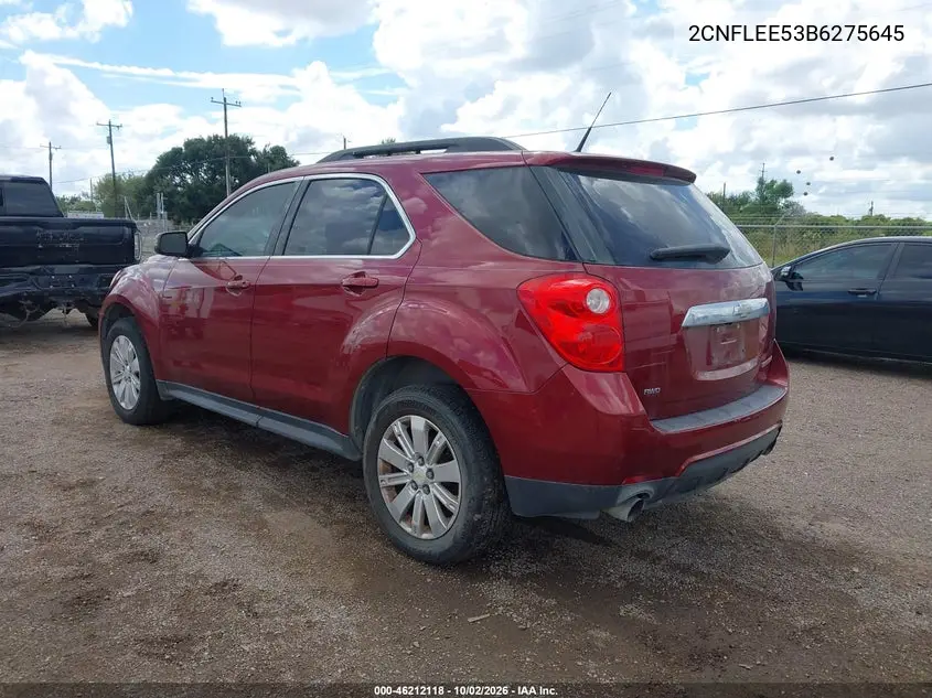 2011 CHEVROLET EQUINOX VIN 2CNFLEE53B6275645 — фото 3