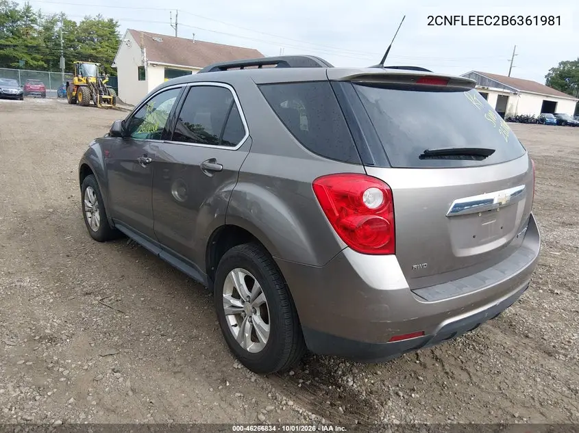 2011 CHEVROLET EQUINOX VIN 2CNFLEEC2B6361981 — фото 3