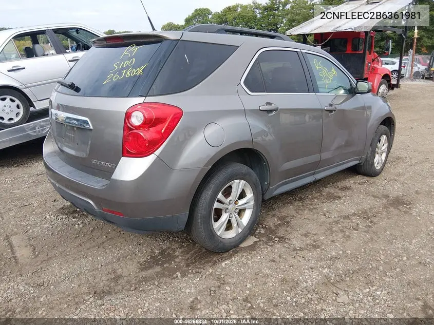 2011 CHEVROLET EQUINOX VIN 2CNFLEEC2B6361981 — фото 4