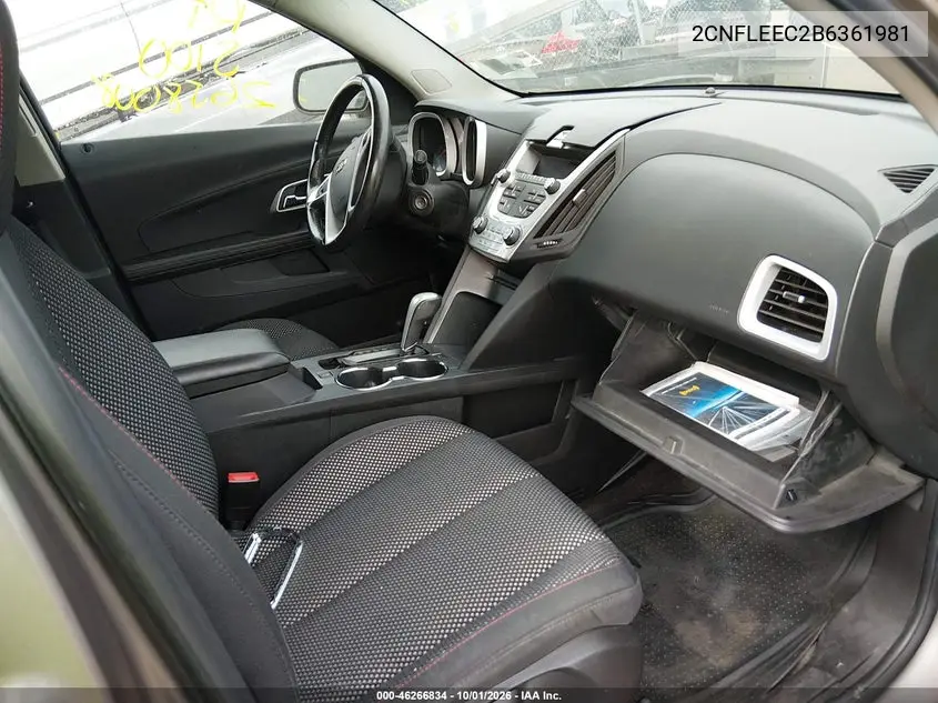 2011 CHEVROLET EQUINOX VIN 2CNFLEEC2B6361981 — фото 5