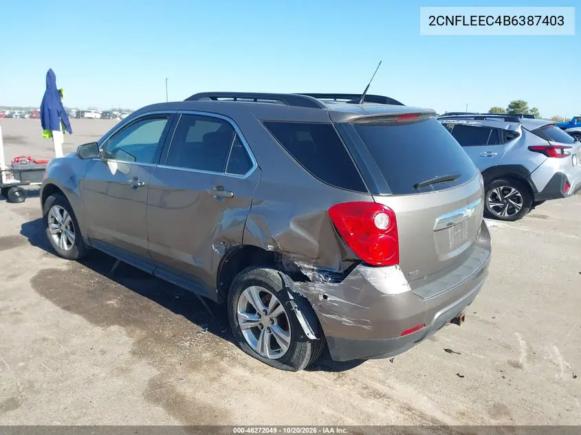 2011 CHEVROLET EQUINOX VIN 2CNFLEEC4B6387403 — фото 3