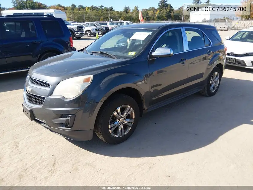 2011 CHEVROLET EQUINOX VIN 2CNFLCEC7B6245700 — фото 2