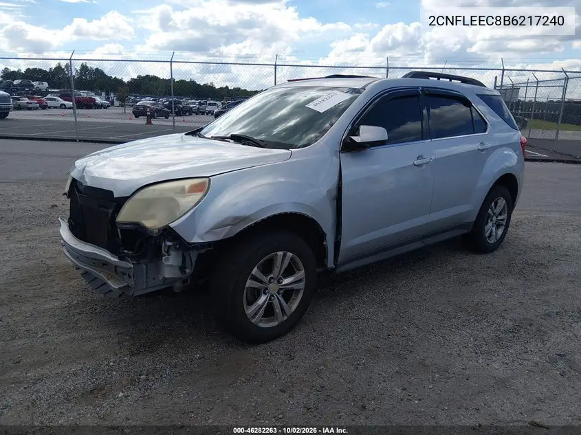 2011 CHEVROLET EQUINOX VIN 2CNFLEEC8B6217240 — фото 2