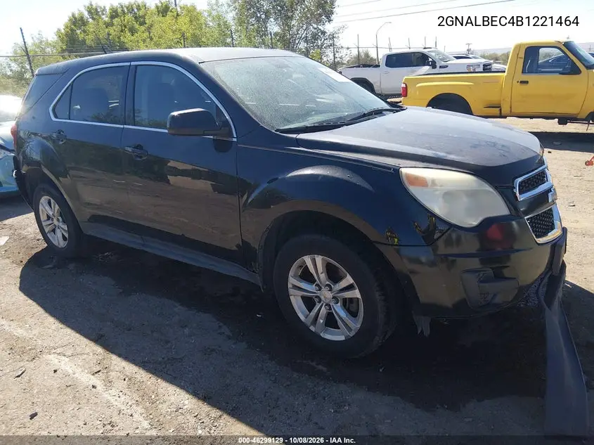 CHEVROLET EQUINOX 2011, VIN 2GNALBEC4B1221464