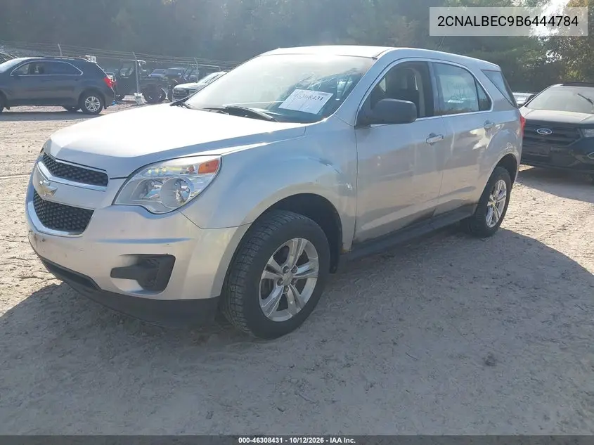 2011 CHEVROLET EQUINOX VIN 2CNALBEC9B6444784 — фото 2