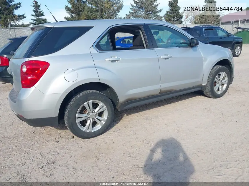 2011 CHEVROLET EQUINOX VIN 2CNALBEC9B6444784 — фото 4