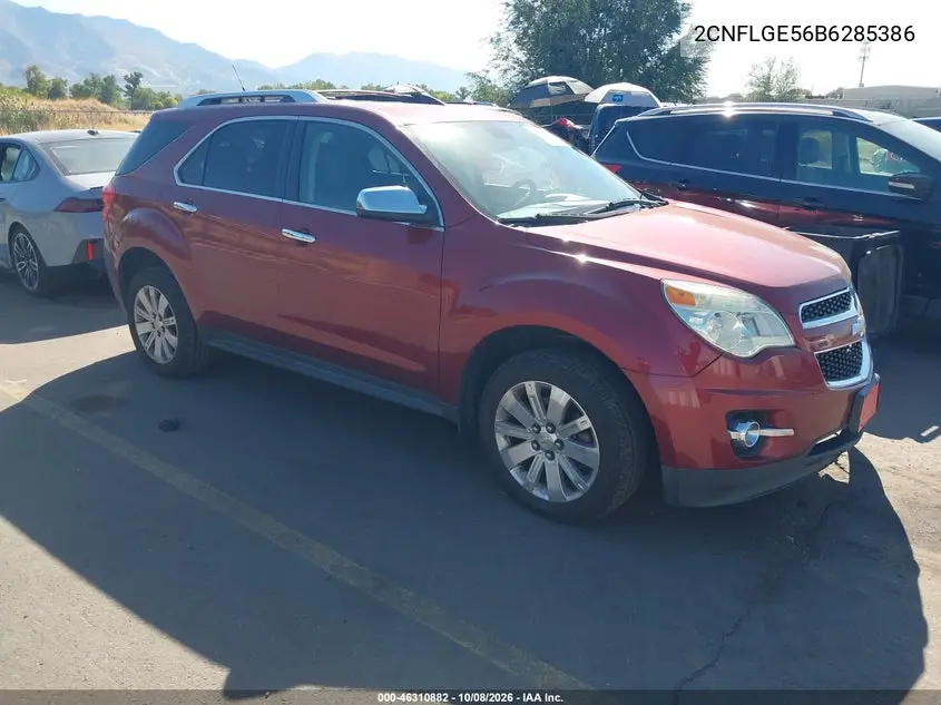 CHEVROLET EQUINOX 2011, VIN 2CNFLGE56B6285386