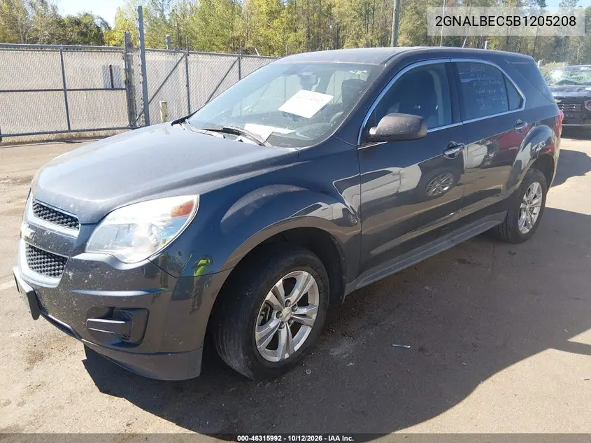 2011 CHEVROLET EQUINOX VIN 2GNALBEC5B1205208 — фото 2