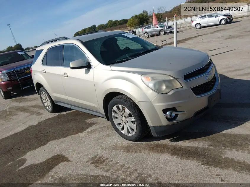 CHEVROLET EQUINOX 2011, VIN 2CNFLNE5XB6449307