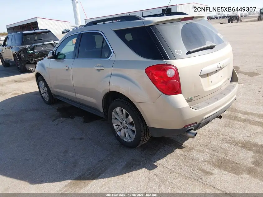 2011 CHEVROLET EQUINOX VIN 2CNFLNE5XB6449307 — фото 3