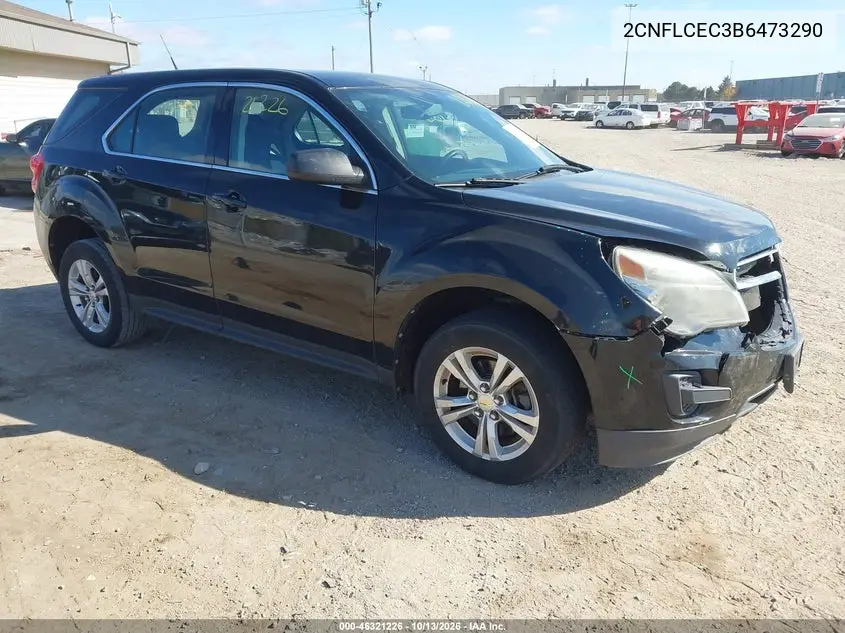 CHEVROLET EQUINOX 2011, VIN 2CNFLCEC3B6473290