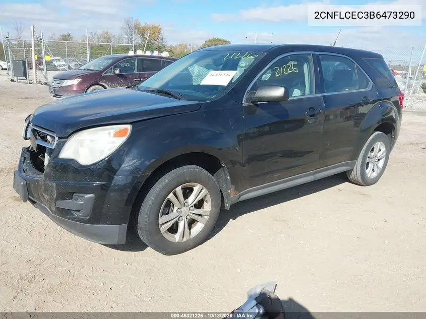 2011 CHEVROLET EQUINOX VIN 2CNFLCEC3B6473290 — фото 2