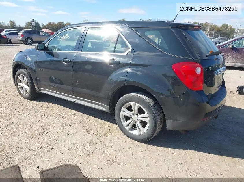 2011 CHEVROLET EQUINOX VIN 2CNFLCEC3B6473290 — фото 3
