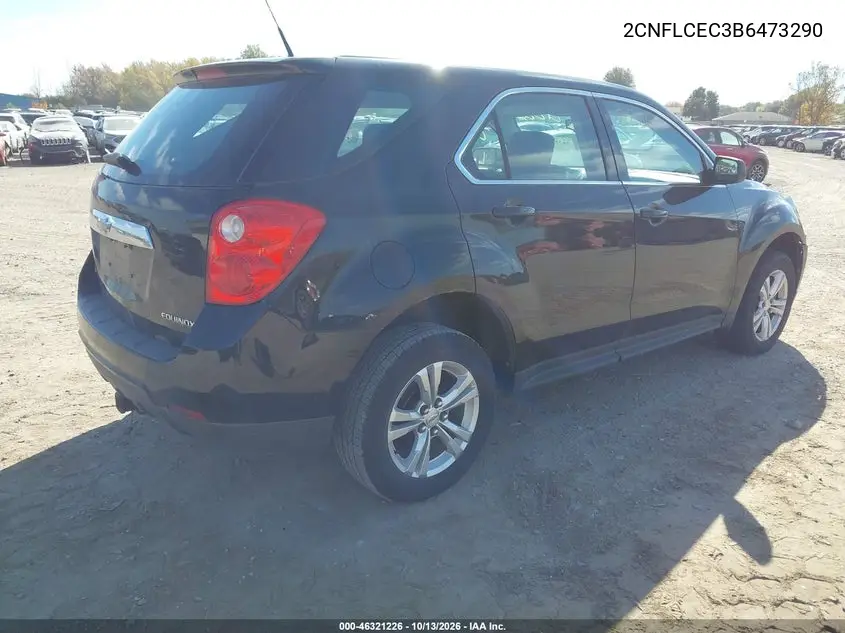2011 CHEVROLET EQUINOX VIN 2CNFLCEC3B6473290 — фото 4