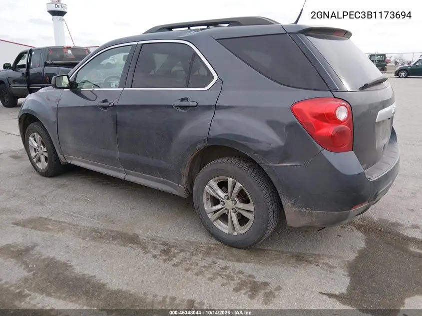 2011 CHEVROLET EQUINOX VIN 2GNALPEC3B1173694 — фото 3