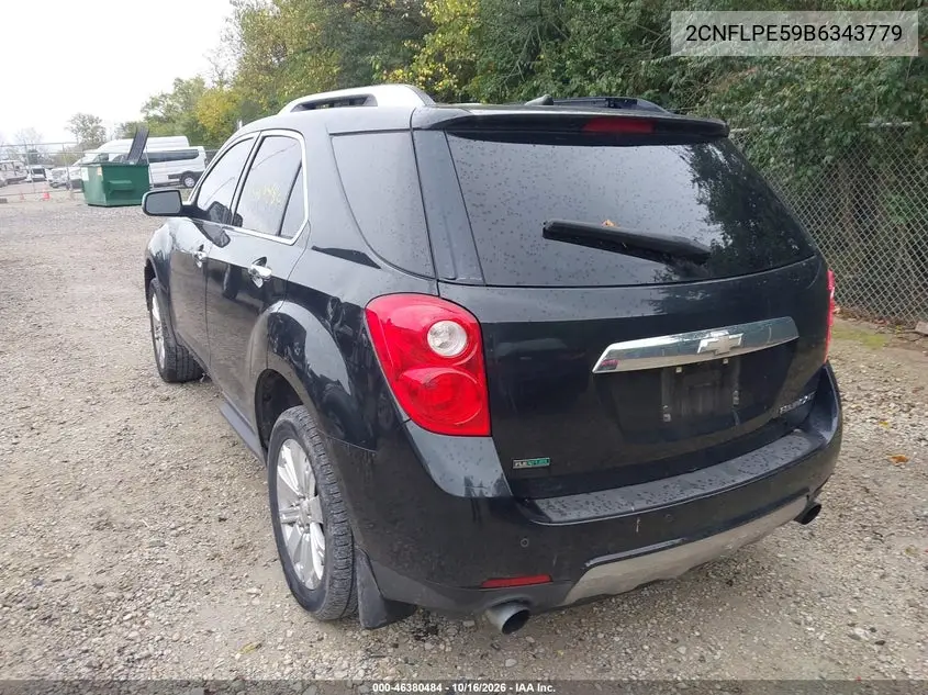 2011 CHEVROLET EQUINOX VIN 2CNFLPE59B6343779 — фото 3