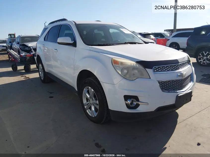 CHEVROLET EQUINOX 2011, VIN 2CNALPEC3B6280753